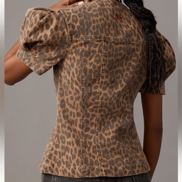 Damson Madder Leopard Denim Top - Picture 5 of 5